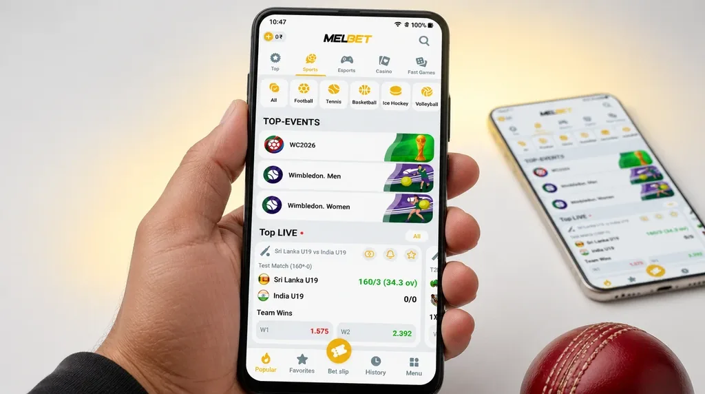 MelBet app download India — live cricket betting on Android